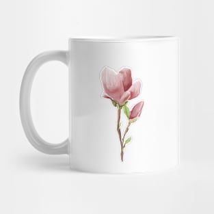 Blush pink magnolia branch Mug